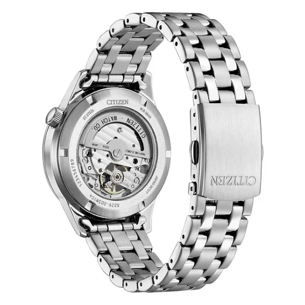 Citizen Automatico Nh9131-73a Çelik Kordon Beyaz Erkek Kol Saati - Görsel 5