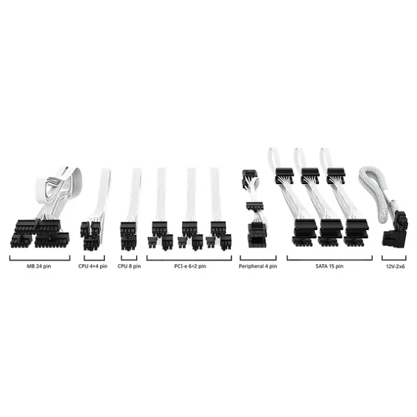 Cooler Master Mwe Gold V2 Mpe-A501-Afcag-3egeu Gen5.1 1050 W Beyaz Power Supply - Görsel 5