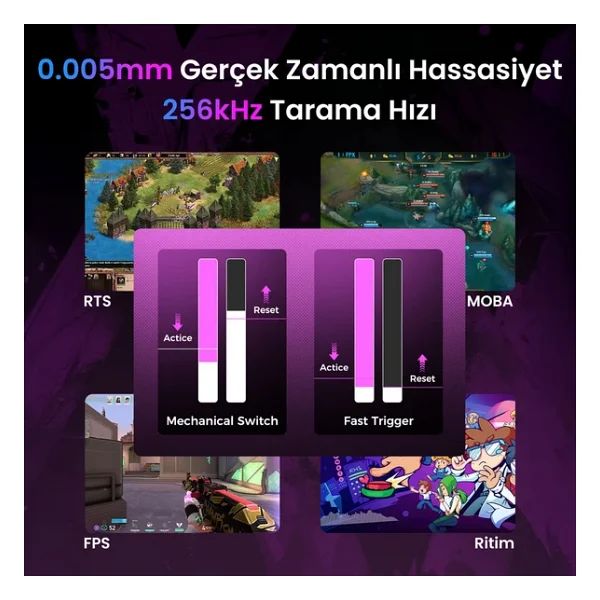 Gravastar Mercury V75 Pro Neon Graffiti RGB %75 Tkl Magnetic Switch Kablolu Mekanik Oyuncu Klavyesi - Görsel 6