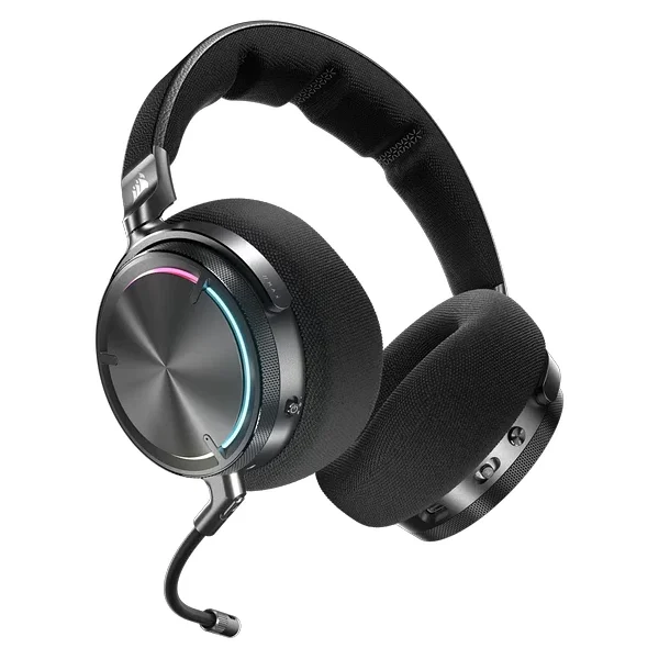 Corsair Virtuoso Max Ca-9011372-Ww Siyah RGB Kablosuz Kulak Üstü Oyuncu Kulaklığı - Görsel 3