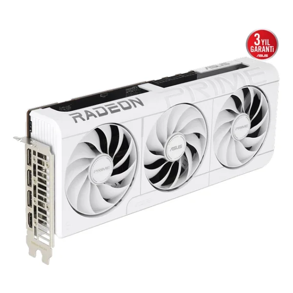 Asus RX 9070 Xt Prime White Oc Edition Prıme-Rx9070xt-O16g-Whıte 256 Bit Gddr6 16 GB Ekran Kartı - Görsel 4