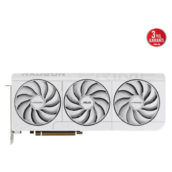 Asus RX 9070 Xt Prime White Oc Edition Prıme-Rx9070xt-O16g-Whıte 256 Bit Gddr6 16 GB Ekran Kartı - Görsel 3
