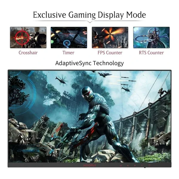 Koorui 24e4 24" 1 Ms Full HD 165 Hz Oyuncu Monitörü - Görsel 4
