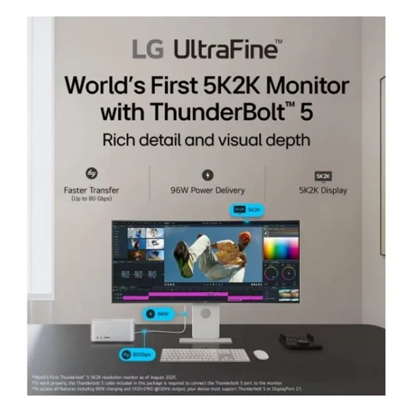 Lg Ultrafine 40u990a-W 40" 5 Ms 5k2k Curved Ips 120 Hz Oyuncu Monitörü - Görsel 5