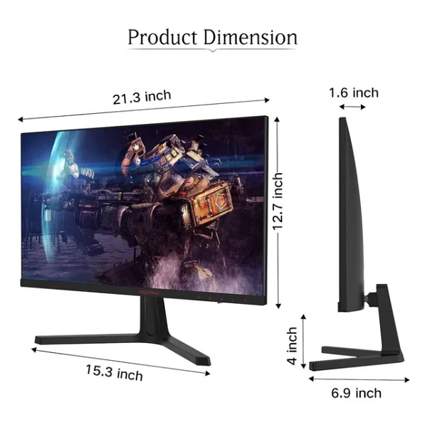 Koorui 24e4 24" 1 Ms Full HD 165 Hz Oyuncu Monitörü - Görsel 6