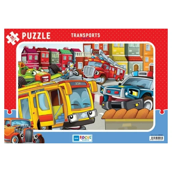 Blue Focus Transports 30 Parça Puzzle Bf243 - Görsel 4