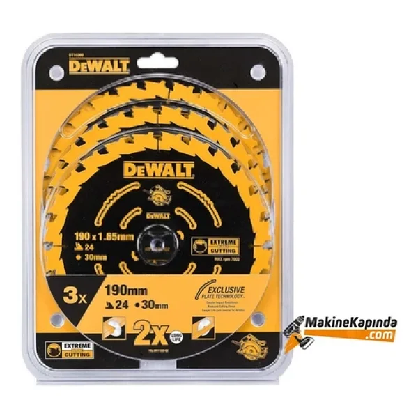 Dewalt Dt10399 190 Mm 3 Parça Daire Testere Bıçağı - Görsel 5