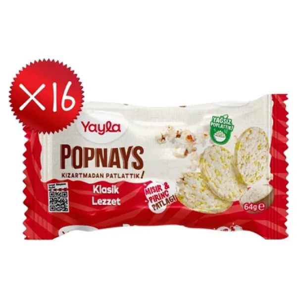 Yayla Popnays Klasik Lezzet Mısır Ve Pirinç Patlağı 64 G X16 - Görsel 3