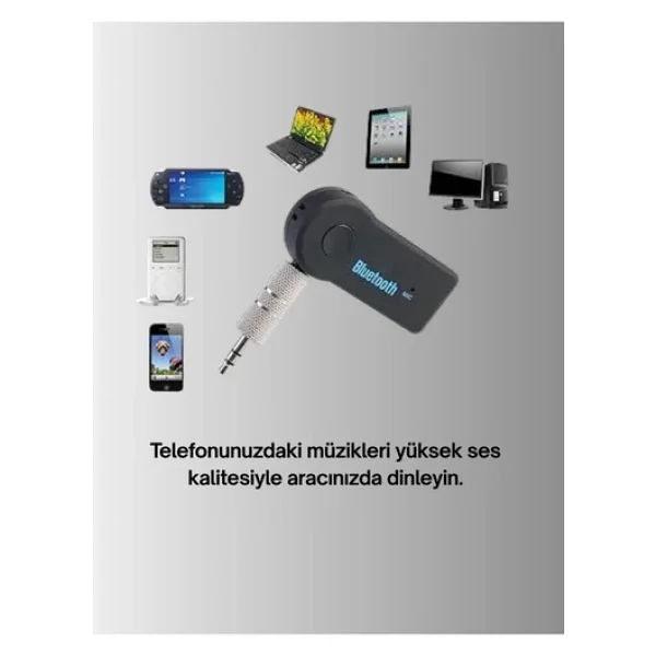 Bluetooth Destekli Aux Müzik Ve Konuşma Cihazı - Görsel 9