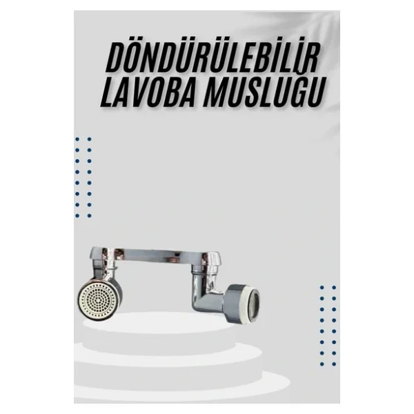 Dönebilen Musluk Başlığı Akrobat Mutfak Banyo Musluk Ucu Başlığı Oynar Başlıklı - Görsel 7