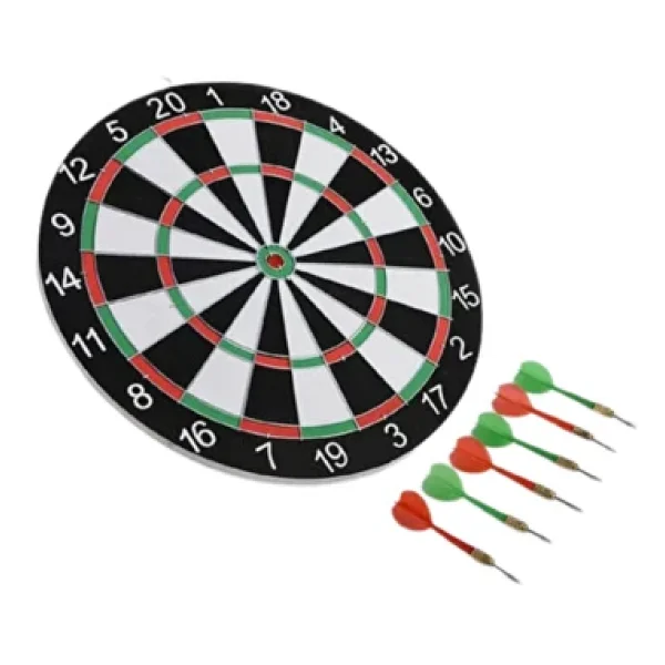 Ev Ve Oyun Alanları İçin Dart Tahtası 12 İnç 4 Dart Oku Dahil - Görsel 4