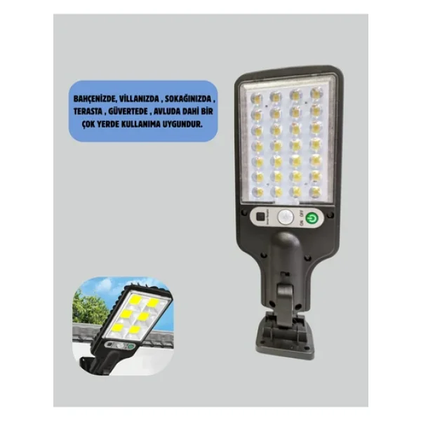 Stl616 Sensörlü Solar Sokak Lambası - Görsel 5