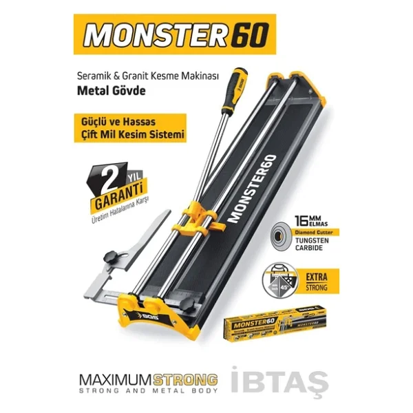 Sgs Sgs135 Monster 60 Fayans Kesme Makinesi - Görsel 3