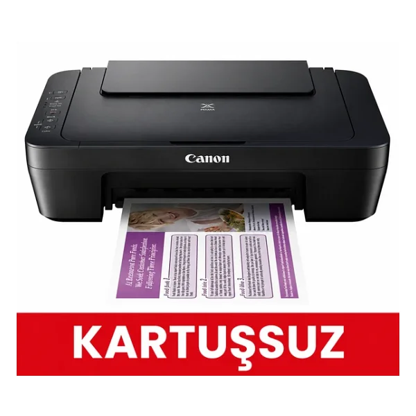 Canon Pixma E414 Tarayıcı + Fotokopi Renkli Çok Fonksiyonlu Mürekkep Püskürtmeli Yazıcı - Mürekkepsiz - Görsel 3