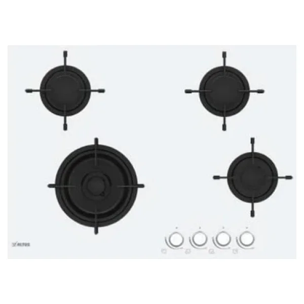 Altus Ala 175 Gw 75 Cm Wok Gözlü Beyaz Cam Ankastre Ocak - Görsel 3