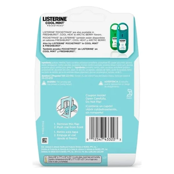 Listerine Cool Mint 72'li Nefes Tazeleyici Strip - Görsel 6