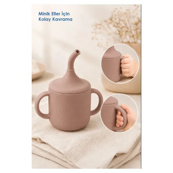 Babyjem Pipetli Silikon Latte Alıştırma Bardağı - Görsel 7