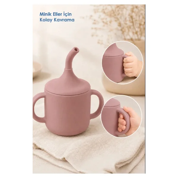 Babyjem Pipetli Silikon Alıştırma Bardağı - Görsel 6