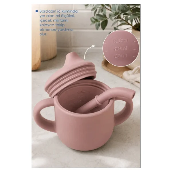 Babyjem Pipetli Silikon Alıştırma Bardağı - Görsel 4