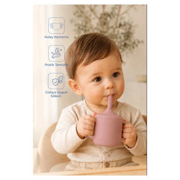 Babyjem Pipetli Silikon Alıştırma Bardağı - Görsel 3