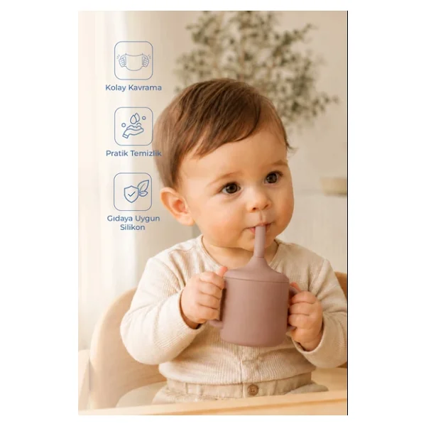 Babyjem Pipetli Silikon Latte Alıştırma Bardağı - Görsel 3