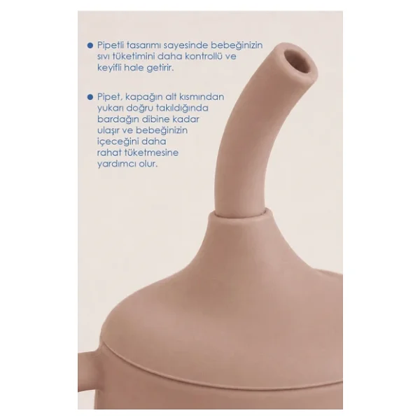Babyjem Pipetli Silikon Latte Alıştırma Bardağı - Görsel 5