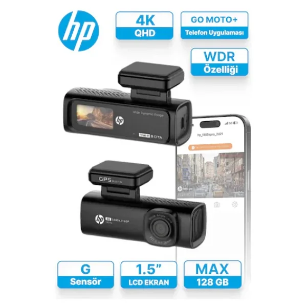 Hp F499x 4K Araç Ön Kamerası - Görsel 5