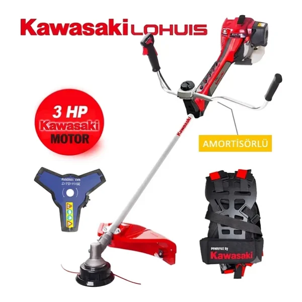 Kawasaki Lohuis Tj53e Cg522 U Yan Tip 3,0 Hp Benzinli Motorlu Tırpan - Görsel 6