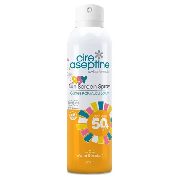 Cire Aseptine Baby & Sensitive 200 Ml 50 Faktör Sprey Güneş Kremi - Görsel 4