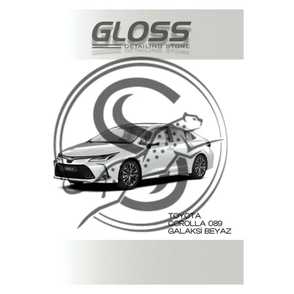 Toyota Corolla Sedefli Galaksi Beyaz 089 - Profesyonel Rötuş Boyası Çift Şişe - 25ml./25ml. - Görsel 2