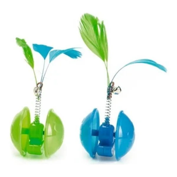 Beeztees Kedi Oyuncağı, Hareketli Tüylü Top, 5cm - Görsel 5