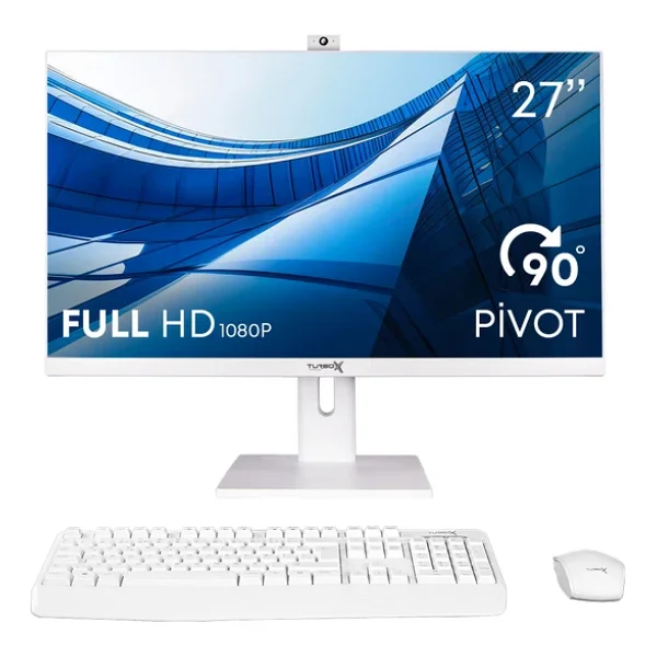 Turbox Tax2033 İ3 6100 16gb RAM 480gb SSD 27 İnç FHD Pivot Wi-Fi BT Webcam All İn One PC - Görsel 3