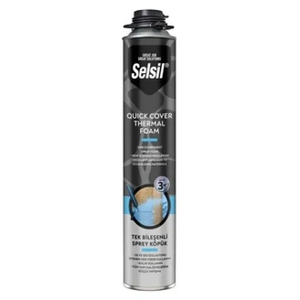 Selsil Ses Ve Isı Izolasyon Termal Yalıtım Köpüğü 850ml - Görsel 3