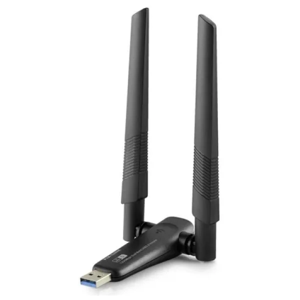 USB Wi-Fi Adaptor Ac1200 2.4ghz&5ghz Rtl8812bu Wifi5 Siyah Uac20 - Görsel 3