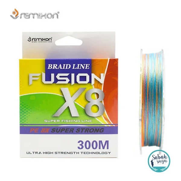 Remixon Fusion 8x 300 M 0.18 Mm 10 Kg Multicolor İp Misina - Görsel 5