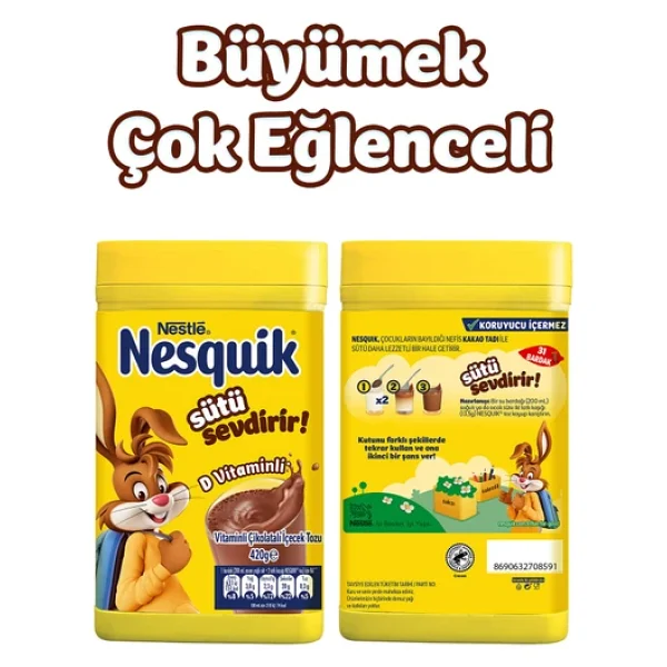 Nesquik Çikolatalı Toz İçecek 420 Gr - Görsel 4