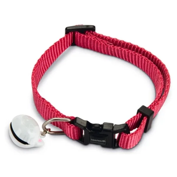 Beeztees Kedi Boyun Tasması, Zilli, Pembe, 20-30cm - Görsel 3