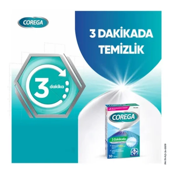 Corega Diş Protez Temizleyici 30 Tablet - 3 Adet -Diş Protez Saklama Kutusu Hediyeli - 3 Dakikada Temizleyici Tablet - Görsel 8