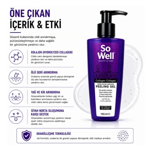 So Well Collagen Gel 150 Ml Peeling - Görsel 9