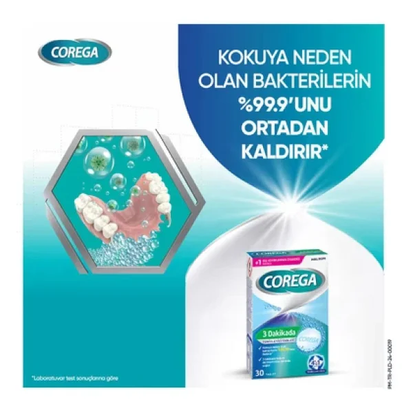 Corega Diş Protez Temizleyici 30 Tablet - 3 Adet -Diş Protez Saklama Kutusu Hediyeli - 3 Dakikada Temizleyici Tablet - Görsel 6