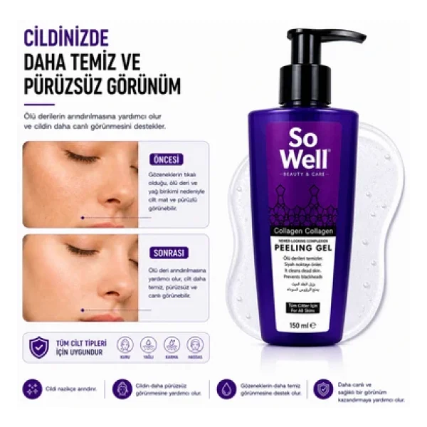 So Well Collagen Gel 150 Ml Peeling - Görsel 7