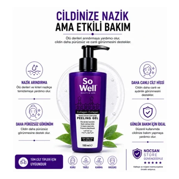 So Well Collagen Gel 150 Ml Peeling - Görsel 6