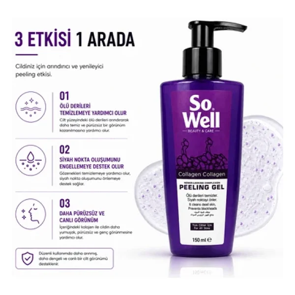 So Well Collagen Gel 150 Ml Peeling - Görsel 5