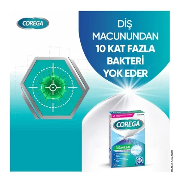 Corega Diş Protez Temizleyici 30 Tablet - 3 Adet -Diş Protez Saklama Kutusu Hediyeli - 3 Dakikada Temizleyici Tablet - Görsel 7