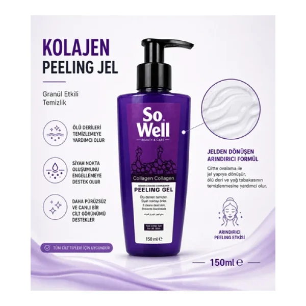 So Well Collagen Gel 150 Ml Peeling - Görsel 4