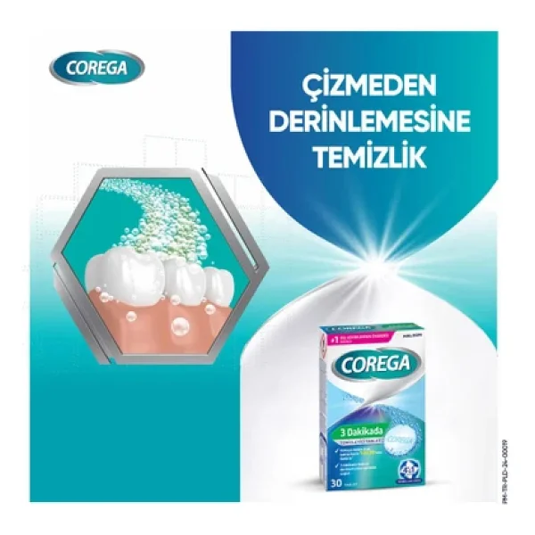 Corega Diş Protez Temizleyici 30 Tablet - 3 Adet -Diş Protez Saklama Kutusu Hediyeli - 3 Dakikada Temizleyici Tablet - Görsel 5
