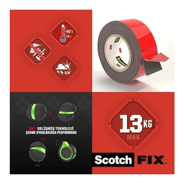 Scotch Extreme Dış Mekan Ekstra Güçlü 19mmx5m - Görsel 4