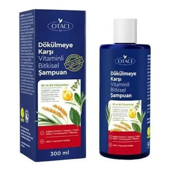 Otacı Bitkisel Vitaminli 300 Ml Saç Dökülmesine Karşı Şampuan - Görsel 4