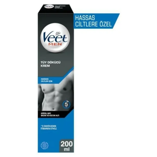 Veet Men Tüy Dökücü Krem Hassas 200 Ml 3 Adet - Görsel 2