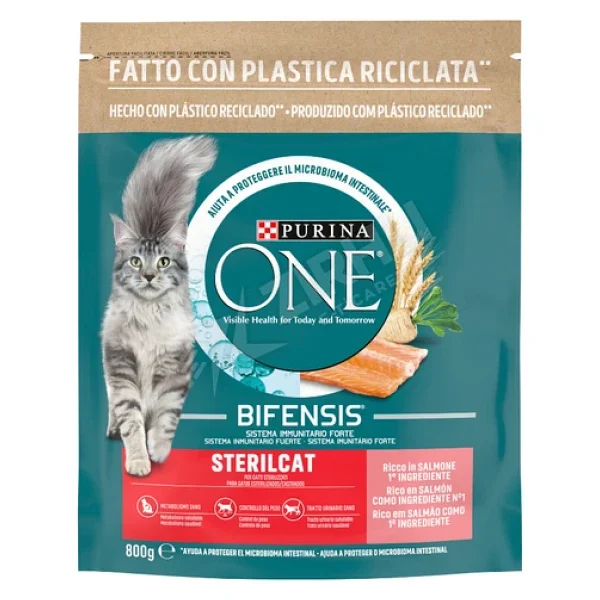 Purina One Sterilised Somonlu Kısırlaştırılmış 800 Gr Yetişkin Kedi Maması - Görsel 4